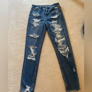 American Eagle Ripped Mom Jeans